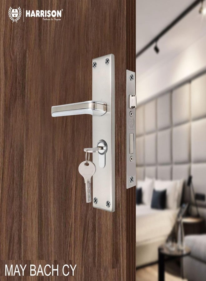 Harrison Door Locks for Main Door, Door Lock for Bedroom, Mortise Door Lock Set, Mortise Door Handle, Door Locks Handlesets with 3 Key | CP Matt Finish | 95537 | for Office/Hotel/Home - Image 5